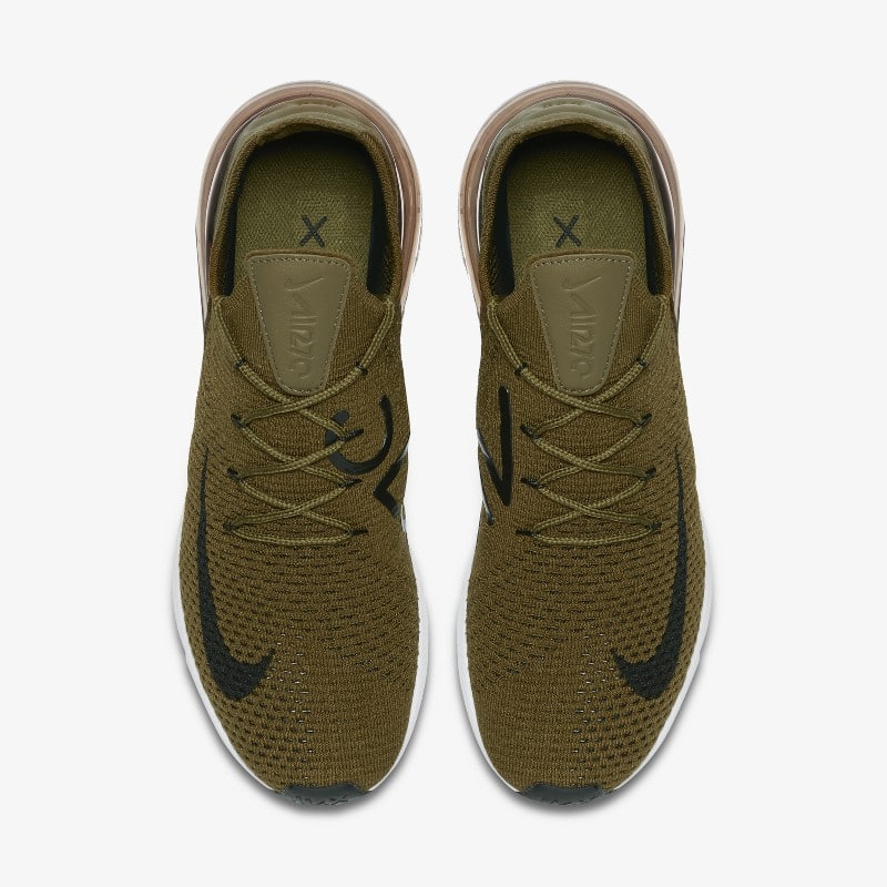 Nike Air Max 270 Flyknit Olive Flak AO1023 300 Grailify